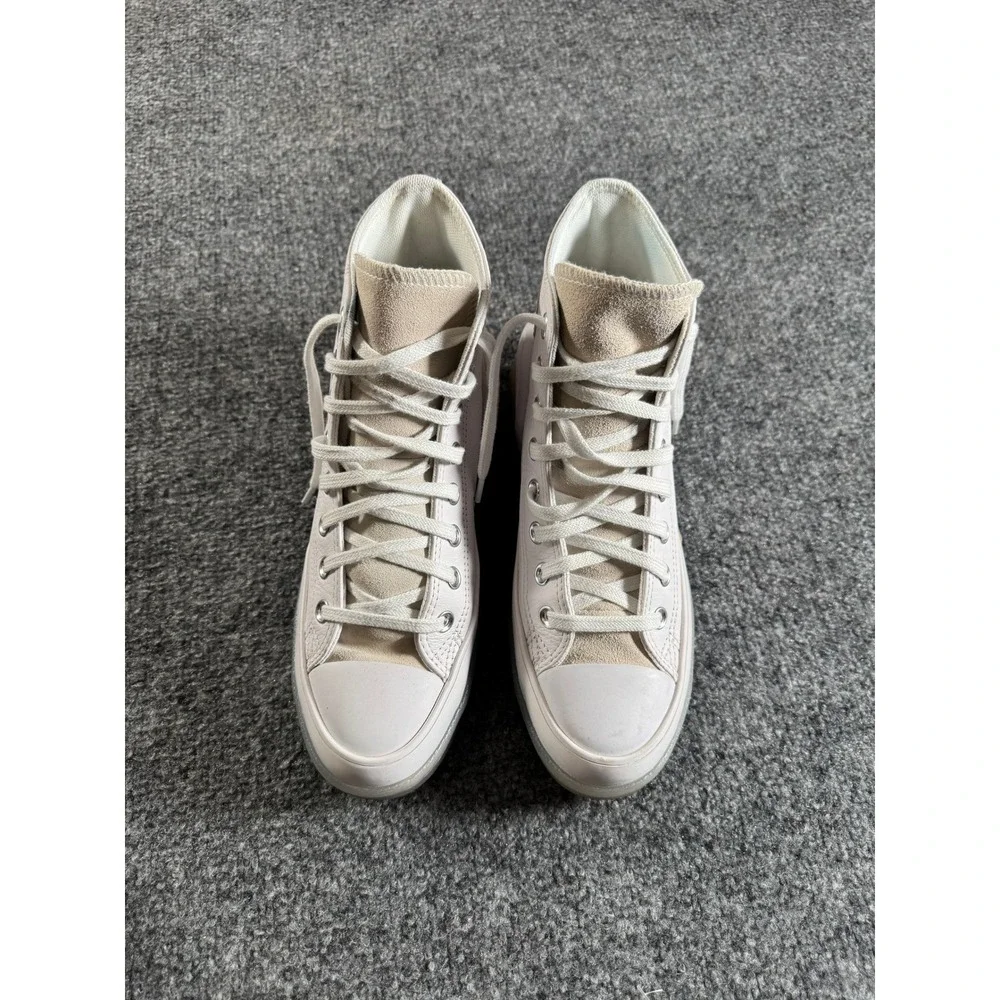 Converse Chuck Taylor All‎ Star CX 2-in-1 White Leather High Top Sneakers Shoes - Picture 8 of 12